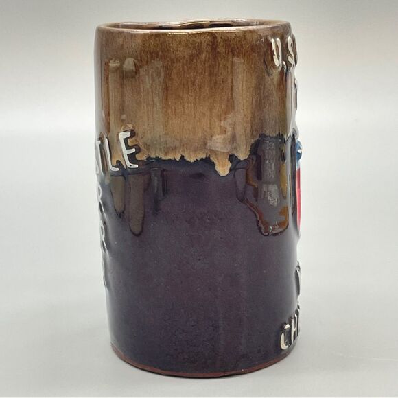 Vintage Ceramic Beer Stein Mug Whistle US Drinking Team World Champions - Picture 4 of 9